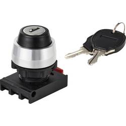 TRU COMPONENTS TC-12835268 ONPOW26BK-Y/31 uzamykatelný spínač - čelní prvek otočný přepínač černá 3 x +/- 45 ° 1 ks