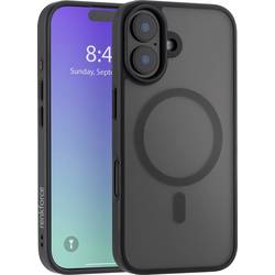 Renkforce RF-6676268 zadní kryt na mobil Apple iPhone 16 černá, transparentní indukční nabíjení, Kompatibilní s MagSafe RF-6676268