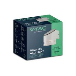 V-TAC VT-1138 10395 venkovní solární nástěnné osvětlení 1 W Barvy světla (LED svítidlo): teplá bílá
