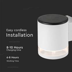 V-TAC VT-1139 23013 venkovní solární nástěnné osvětlení 0.55 W Barvy světla (LED svítidlo): teplá bílá