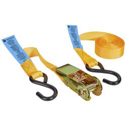 TOOLCRAFT TO-9614754 dvoudílný upínací popruh Přivazovací únosnost napřímo (LC)=250 daN (d x š) 3000 mm x 25 mm přezka se zubatým páskem EN 12195-2