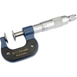 Dasqua 4111-8102 Mikrometr pro kotouče s kontrolním měřítkem 0 - 25 mm DIN 863