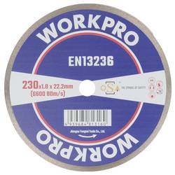 WorkPro GSOSCR-4 diamantový řezný kotouč 230 mm 1 ks keramika, Porcelán, mramor, zdivo, sklo, Vápenec, granit, přírodní kámen, pískovec