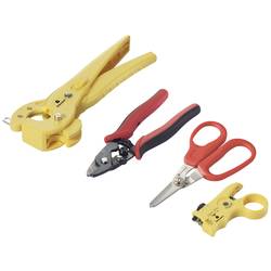 TOOLCRAFT TO-9621810, Nářadí se skelnými vlákny, vč. kabelového nože , vč. odstraňovače kabelového pláště , 0 do 25 mm