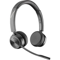 HP Poly Savi 7220 Office Sluchátka On Ear DECT stereo černá Potlačení hluku headset, regulace hlasitosti, Vypnutí zvuku mikrofonu, vč. nabíjecí a dokovací