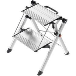 Hailo MK80 ComfortLine 4310100 hliník sklápěcí schůdky skládací max.prac. výška: 244 cm stříbrná, černá 3.6 kg