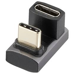 Renkforce USB3®, USB-C® adaptér [1x USB-C® zástrčka - 1x USB-C® zásuvka] RF-3802674 8K UHD, Zásuvka úhlová, otočená o 180°