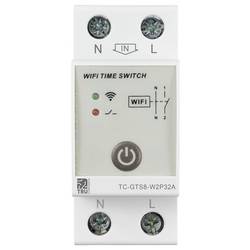 TRU COMPONENTS TC-GTS8-W2P32A TC-12485084 Wi-Fi spínač, 1 min - 24 h, 250 V/AC, 32 A, 1 ks