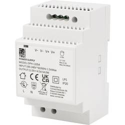 TRU COMPONENTS TC-10580816 síťový zdroj na DIN lištu 12 V/DC 4.5 A 54 W Počet výstupů:1 x Obsah 1 ks