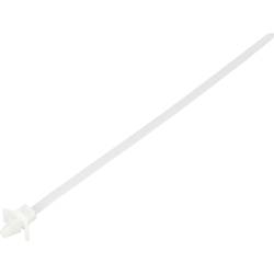 TRU COMPONENTS TC-13030688, TC-WM-200-4.8-N, stahovací pásky, 4.8 mm, 200 mm, přírodní, s křídlovým uzávěrem, chemická odolnost, 100 ks