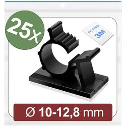 Quadrios 24CA451 úchytka samolepicí 24CA451 Průměr kabelového svazku (rozsah) 10 do 12.8 mm černá 25 ks