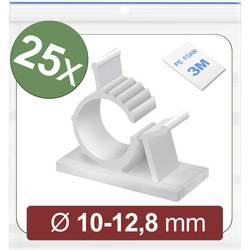Quadrios 24CA446 úchytka samolepicí 24CA446 Průměr kabelového svazku (rozsah) 10 do 12.8 mm bílá 25 ks