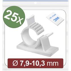Quadrios 24CA445 úchytka samolepicí 24CA445 Průměr kabelového svazku (rozsah) 7.9 do 10.3 mm bílá 25 ks