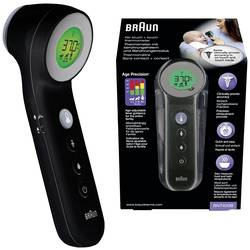 Braun No touch + touch schwarz lékařský teploměr bezdotykové měření