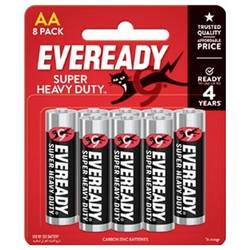 Eveready SHD tužková baterie AA zinko-uhlíková, 1.5 V, 8 ks