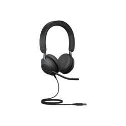Jabra Evolve2 40 SE MS Stereo Sluchátka On Ear kabelová, 24189-999-999, stereo, černá