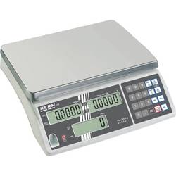 Kern CXB 15K1 počítací váha 15 kg, rozlišení 1 g 230 V, napájeno akumulátorem, stříbrná