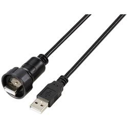 TRU COMPONENTS TC-12775064 USB 2,0 adaptér včetně kabelu 1 m. IP67