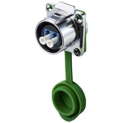 TRU COMPONENTS TC-12770484 Vestavná zásuvka LC, příruba se 4 otvory IP67 s krytem 1 ks