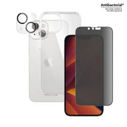 PanzerGlass Bundle Clear Glass+Case ochranné sklo na displej smartphonu Apple iPhone 14 1 ks Chránící proti otiskům prstů, antibakteriální, boční ochrana proti
