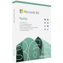 Microsoft Office 365 Family plná verze, 6 licencí Android, iOS, Mac OS, Windows kancelářský balík