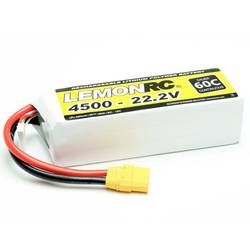 LemonRC 15764 akupack Li-Pol (modelářství), 22.2 V, 4500 mAh, články 6, 60 C, Softcase, XT90