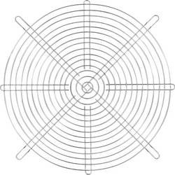 TRU COMPONENTS větrací mřížka 1 ks (š x v) 280 mm x 280 mm ocel