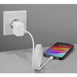 Renkforce USB kabel USB 2.0 USB-C ® zástrčka, USB-C ® zástrčka 1.00 m bílá S magnetickým vinutím, látkový potah RF-6437918