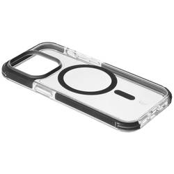 Cellularline Strong Guard MagSafe Case zadní kryt na mobil Apple iPhone 15 Pro transparentní, černá Kompatibilní s MagSafe TETRACMAGIPH15PROT