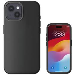 4Smarts Silikon Case zadní kryt na mobil Apple iPhone 15 Plus černá Kompatibilní s MagSafe 540582