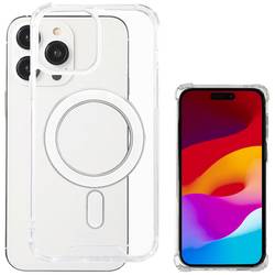 4Smarts Hybrid Case Ibiza zadní kryt na mobil Apple iPhone 15 Pro transparentní indukční nabíjení 540588