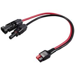 TRU COMPONENTS TC-12195720 Mini silnoproudý konektor 30 a na solární konektor MC4 600 V 30 A černá, červená 1 ks