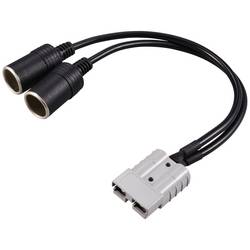 TRU COMPONENTS TC-12195700 Vysokonapěťový bateriový konektor na 2x autozásuvku černá 1 ks