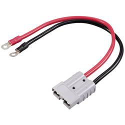 TRU COMPONENTS TC-12195688 Vysokoproudový bateriový konektor na okružní očko 600 V 50 A černá, červená 1 ks