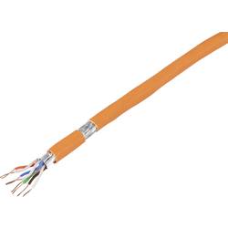 TRU COMPONENTS ethernetový síťový kabel CAT 7a S/FTP 4 x 2 x 0.26 mm² Certifikace CPR-DCA oranžová 50 m