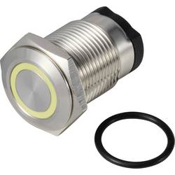 TRU COMPONENTS ONPOW6316F-10ZE/Q/Y/12V/S tlačítko 36 V DC/AC 2 A 1x vyp/(zap) IP65 s aretací žlutá 1 ks