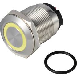 TRU COMPONENTS ONPOW6319F-10ZE/Q/Y/12V/S tlačítko 36 V DC/AC 2 A 1x vyp/(zap) IP65 s aretací žlutá 1 ks