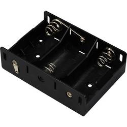 TRU COMPONENTS TC-13220480 bateriový držák 3x Velké mono pájený konektor (d x š x v) 105 x 72 x 31 mm