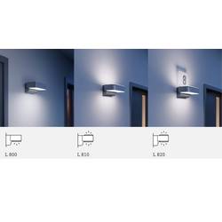 Steinel Sensor-LED-Außenleuchte L 800 SC silber 087555 venkovní nástěnné LED osvětlení s PIR detektorem pevně vestavěné LED 7.5 W LED stříbrná