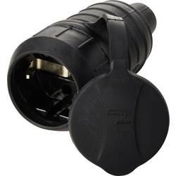 Sygonix SY-6618474 zásuvka TPE 250 V/AC černá IP44