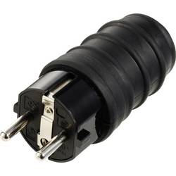 Sygonix SY-6618468 zástrčka TPE 250 V/AC černá IP44