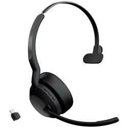 Jabra Evolve2 55 UC Sluchátka On Ear Bluetooth®, 25599-889-899, mono, černá, Potlačení hluku