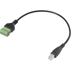 Renkforce USB 2.0 kabelový adaptér [1x USB 2.0 zástrčka B - 1x Svorka] RF-6443964 30 cm PVC plášť