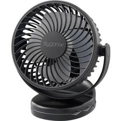 Sygonix Akumulátorový ventilátor, 4 W, černá, SY-6660684