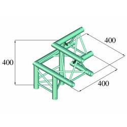 Alutruss DECOLOCK DQ3-PAL32 3bodová rampa rohové vázání na 3 směry 90 °