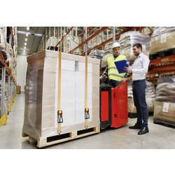 TOOLCRAFT TO-9610002 dvoudílný upínací popruh Přivazovací únosnost napřímo (LC)=1000 daN (d x š) 4000 mm x 38 mm přezka se zubatým páskem