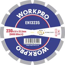 WorkPro GSOSSE-4 Řezný kotouč 230 mm 1 ks keramika, Porcelán, mramor, zdivo, sklo, Vápenec, granit, přírodní kámen, pískovec