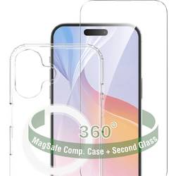 4Smarts 360° Premium Protection Set zadní kryt na mobil Apple iPhone 16 Plus transparentní indukční nabíjení 541196