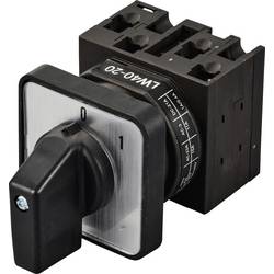 TRU COMPONENTS TC-LW40-20 C04/2A48I silový vypínač 20 A 690 V 1 x 45 ° černá, šedá 1 ks