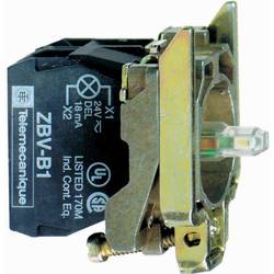 Schneider Electric ZB4BW0B11 pomocný spínač, LED kontrolka s upevňovacím adaptérem, s objímkou lampičky 1 spínací kontakt bílá bez aretace 24 V/DC, 24 V/AC 1 ks
